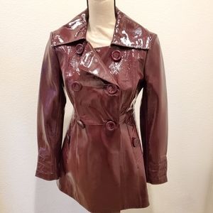 Bebe Burgundy Peacoat